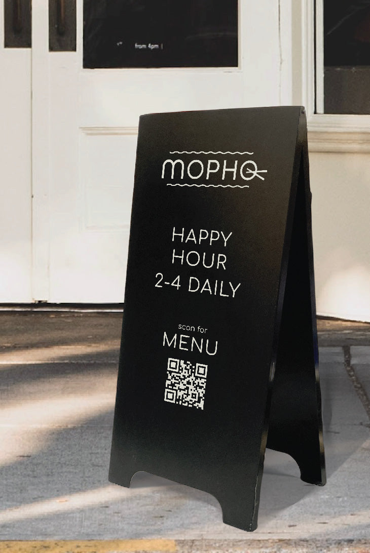 Solid Metal A-Frame Sign