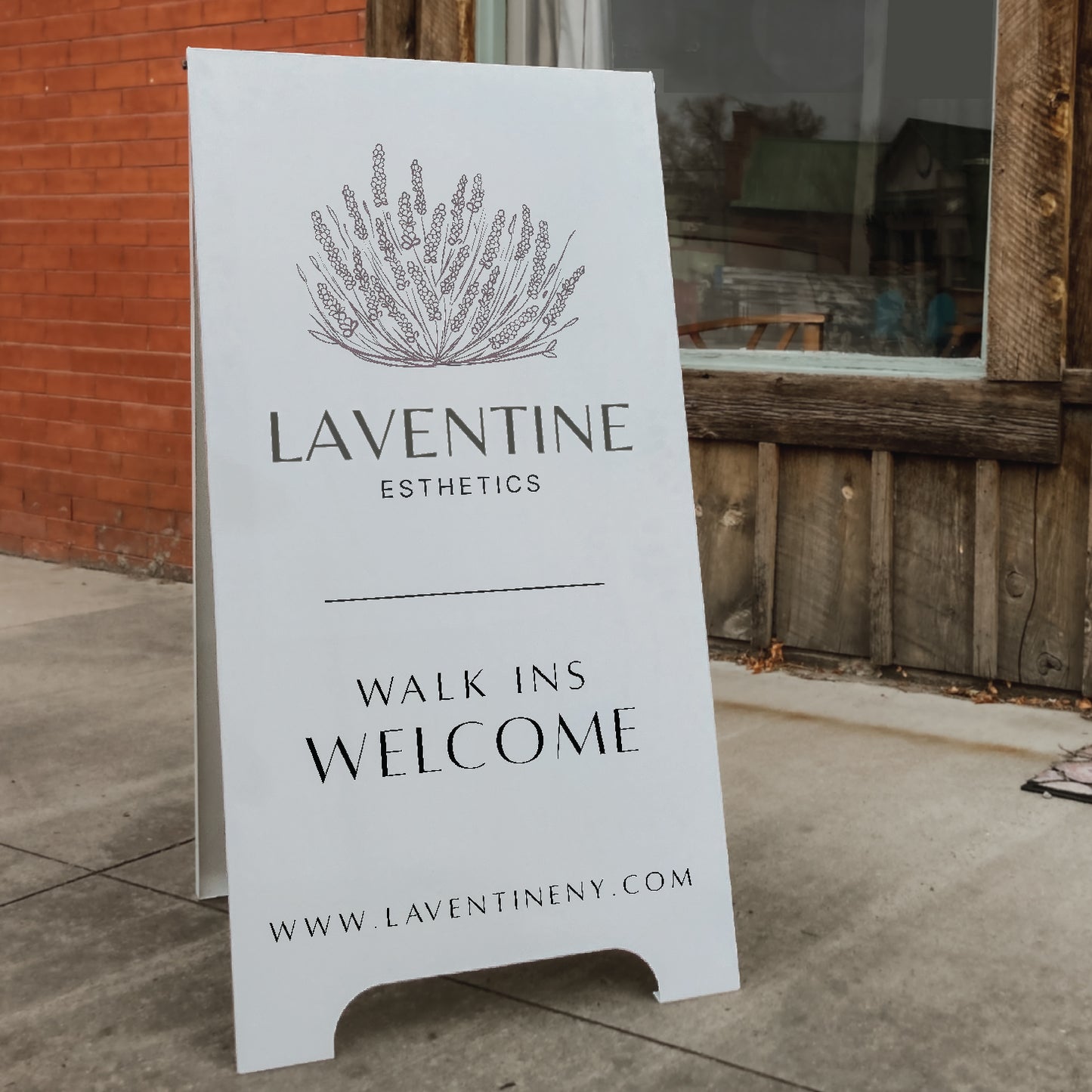 Solid Metal A-Frame Sign