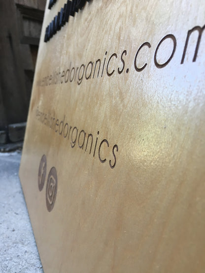 Wooden Sidewalk Sign