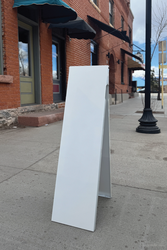 Skinny Metal A-Frame Sign