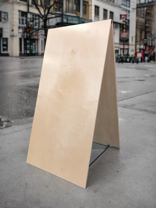 Wooden Sidewalk Sign